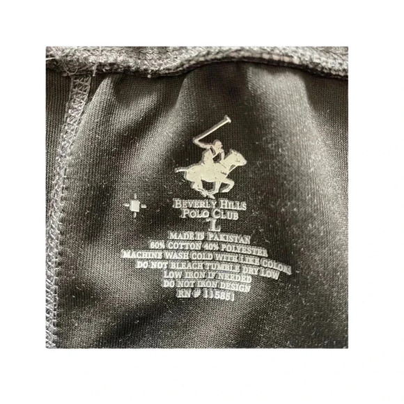 Beverly Hills Polo Club Men’s Gray Sweat pant Joggers Elastic Waist Large - Picture 6 of 8